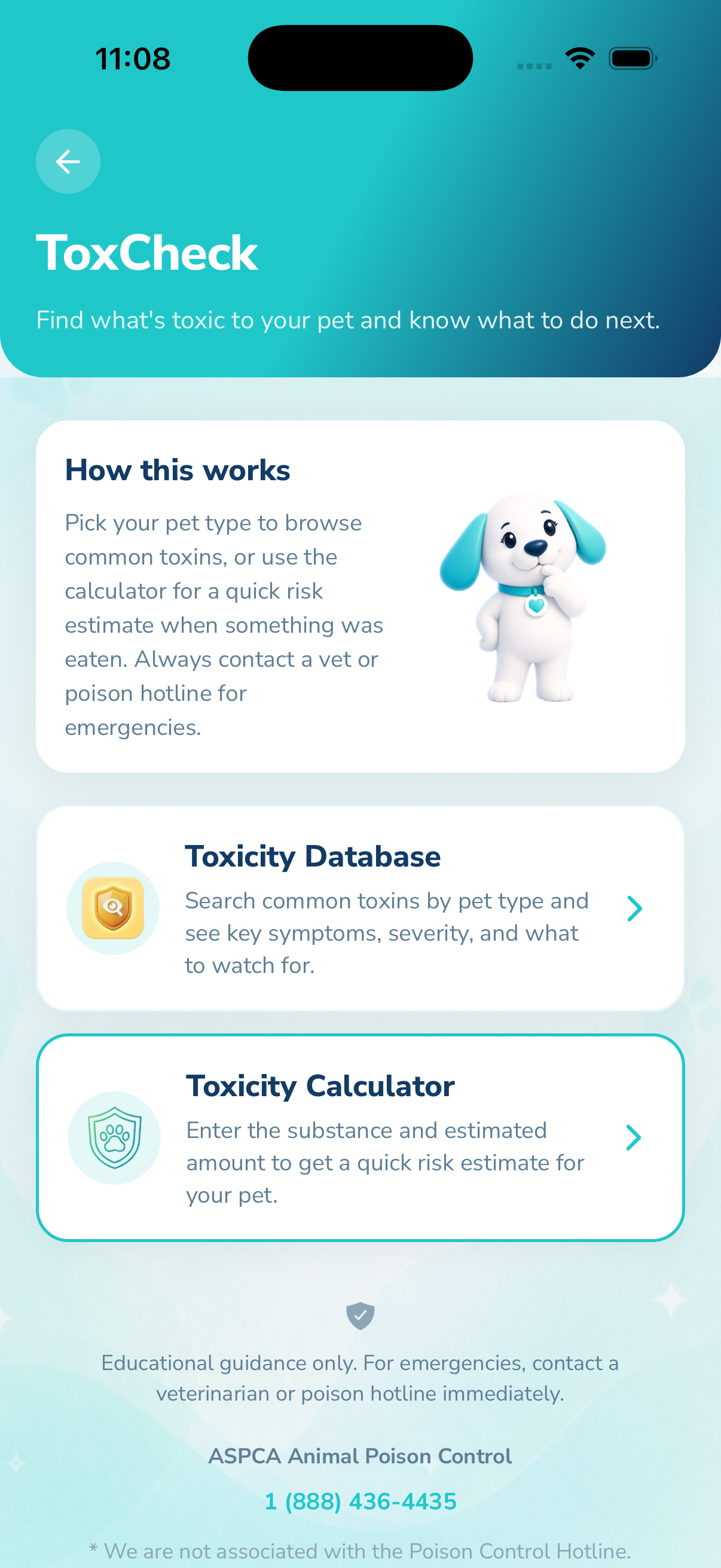 ToxCheck: look up toxins and estimate risk