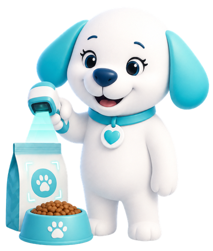 Pawla scanning pet food with PawMD