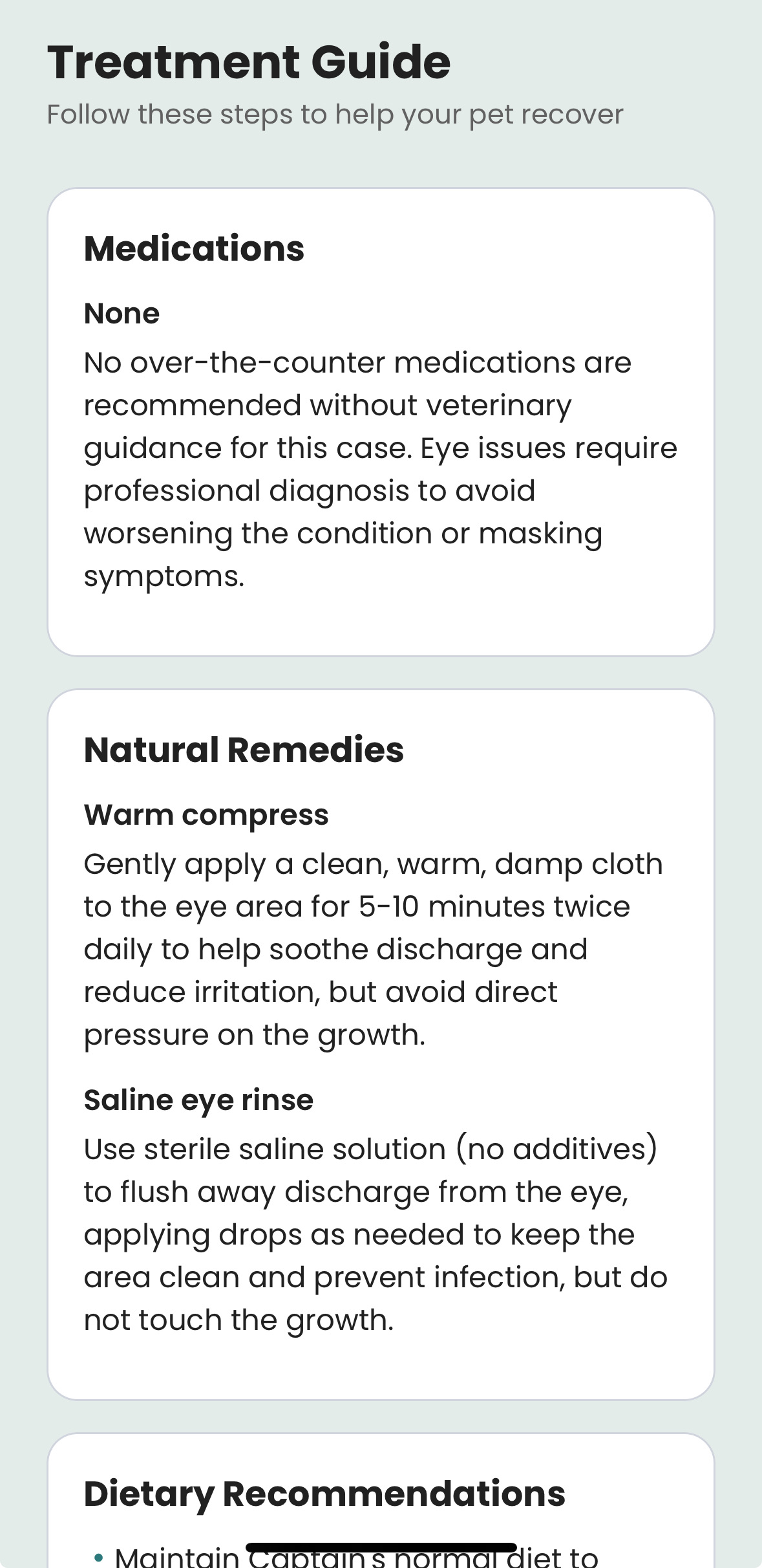 PawMD mobile app interface showing get guidance & support on your pet's symptoms fast features, veterinary clinic integration, and AI-powered tools